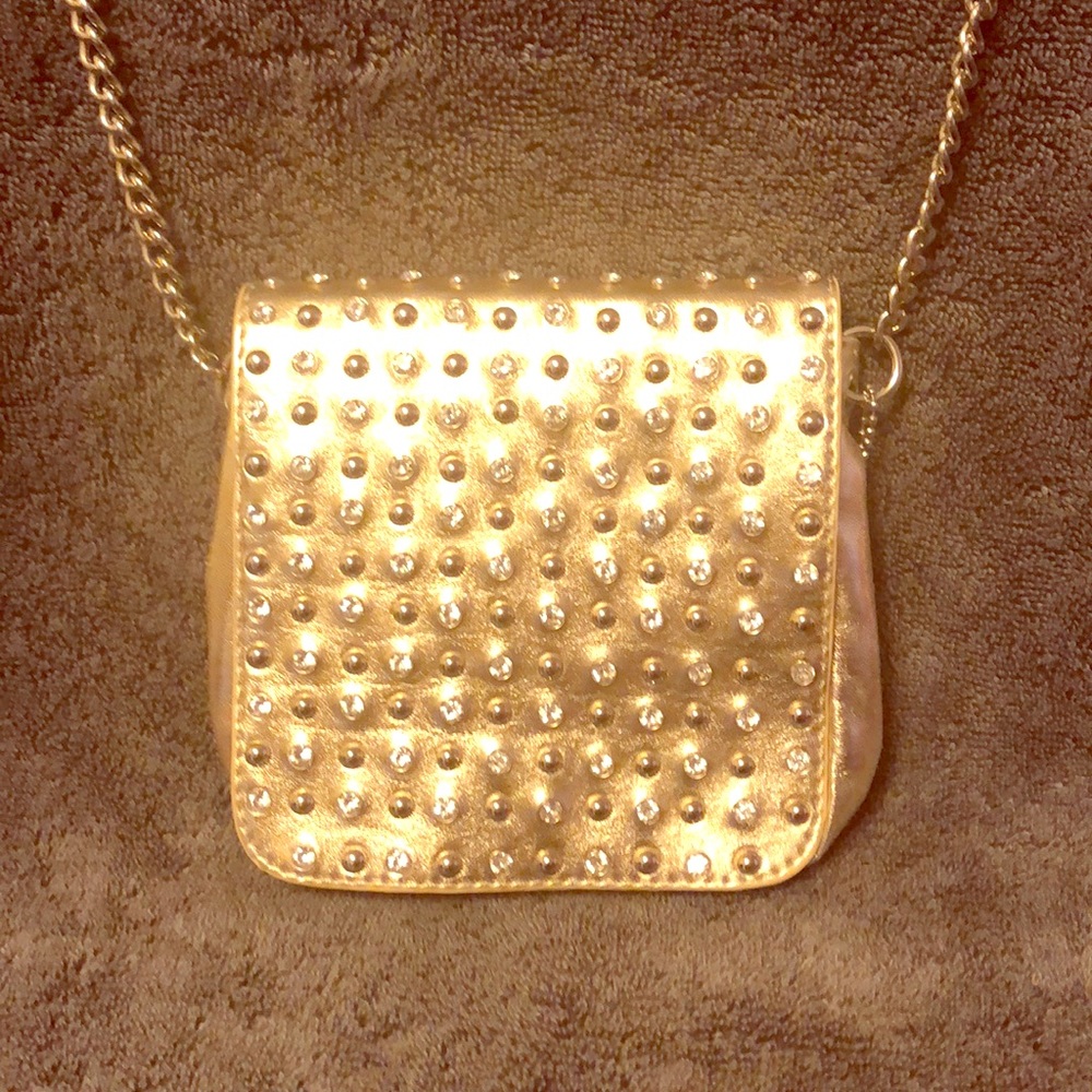 Gold studded purse